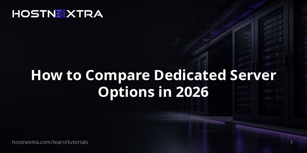 How to Compare Dedicated Server Options in 2026