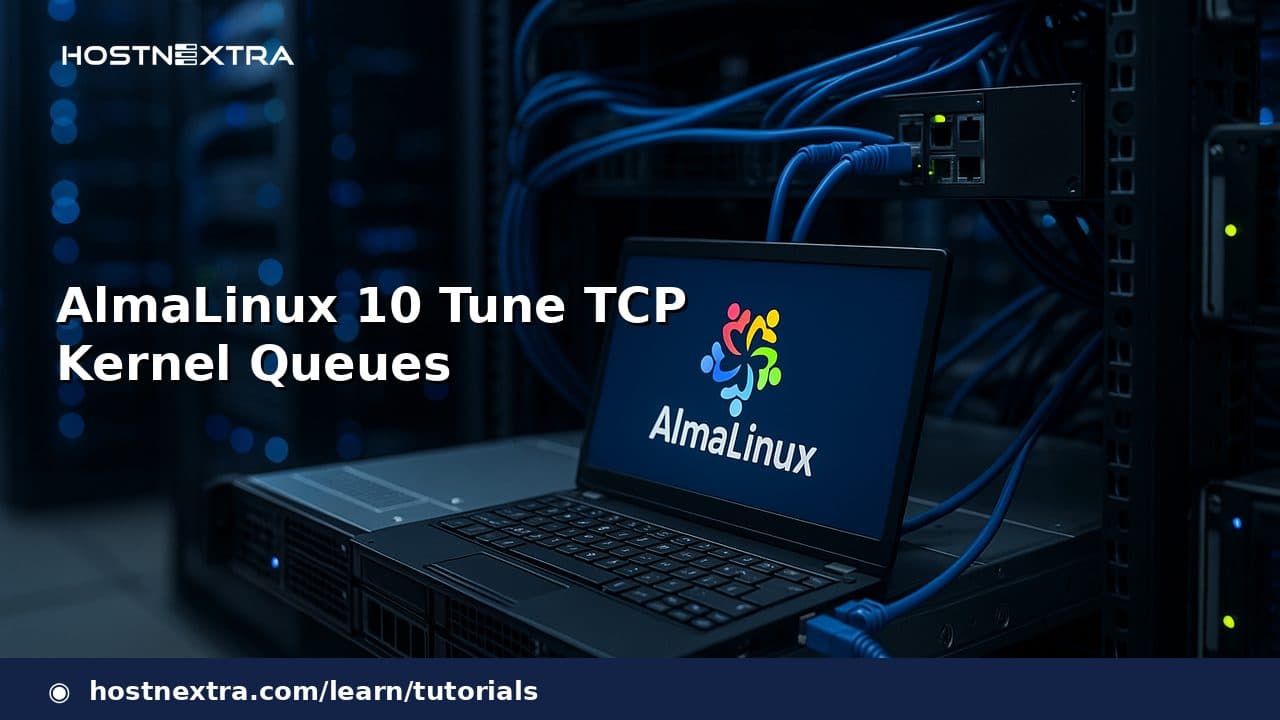AlmaLinux 10 Tune TCP Kernel Queues