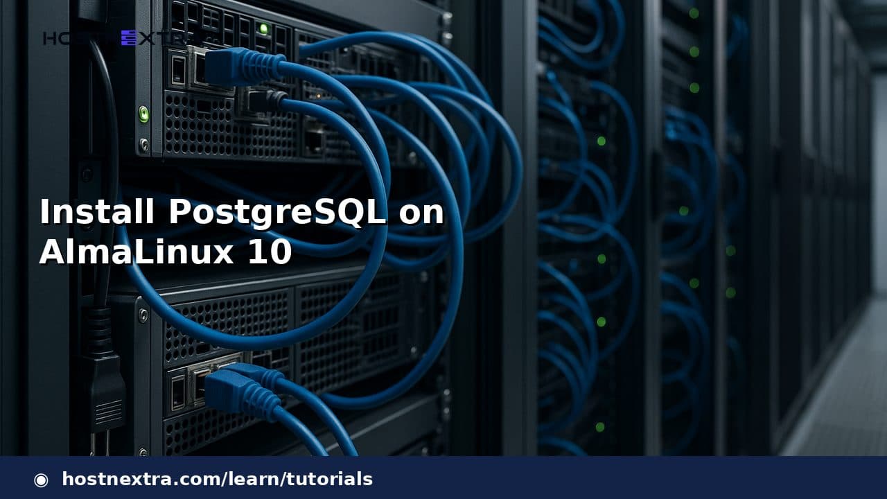 Install PostgreSQL on AlmaLinux 10