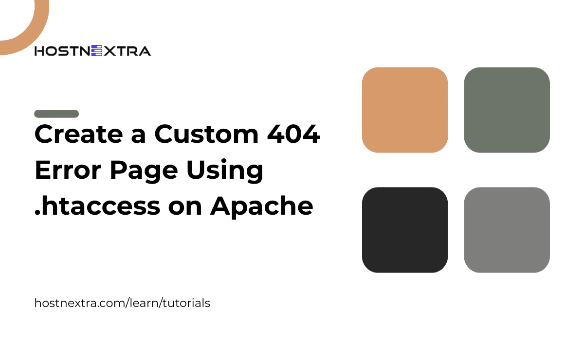 Create a Custom 404 Error Page Using .htaccess on Apache