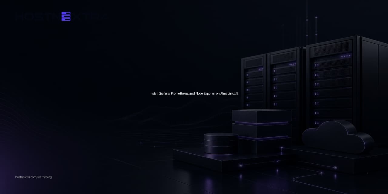 Install Grafana, Prometheus, and Node Exporter on AlmaLinux 9
