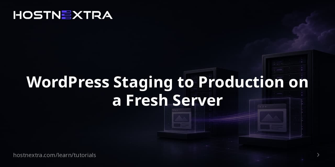 WordPress Staging to Production on a Fresh Server