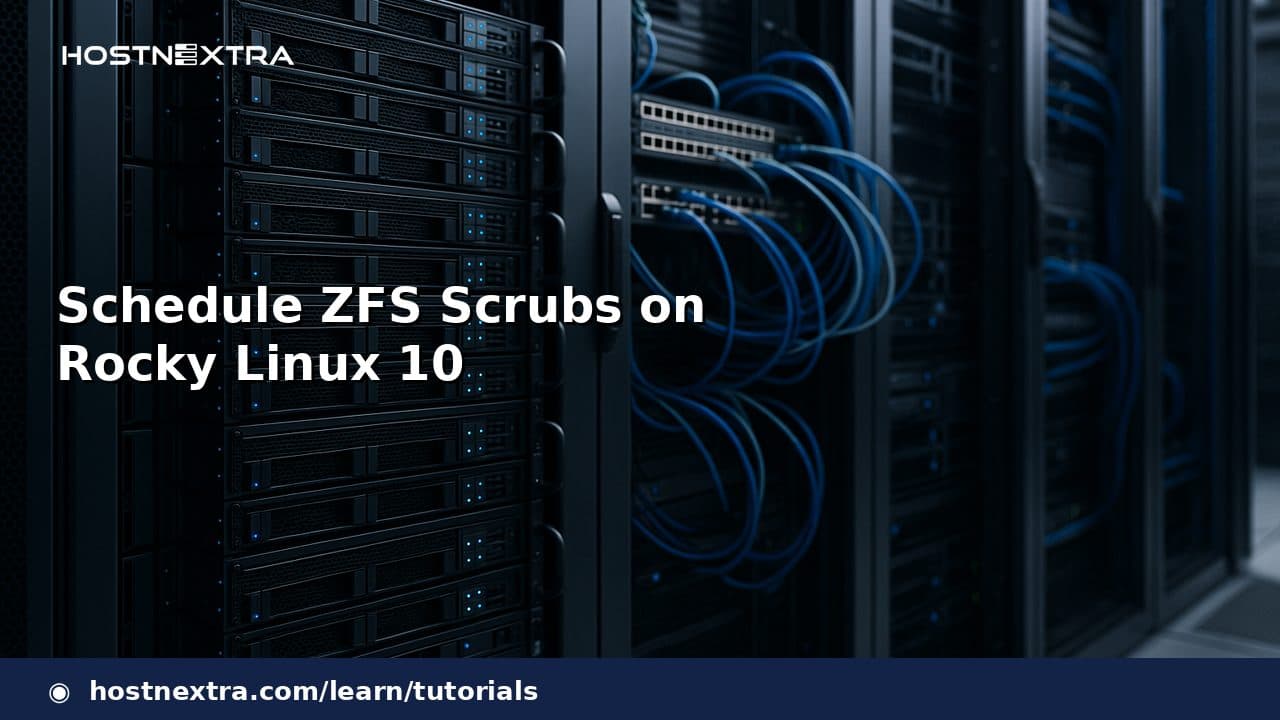 Schedule ZFS Scrubs on Rocky Linux 10