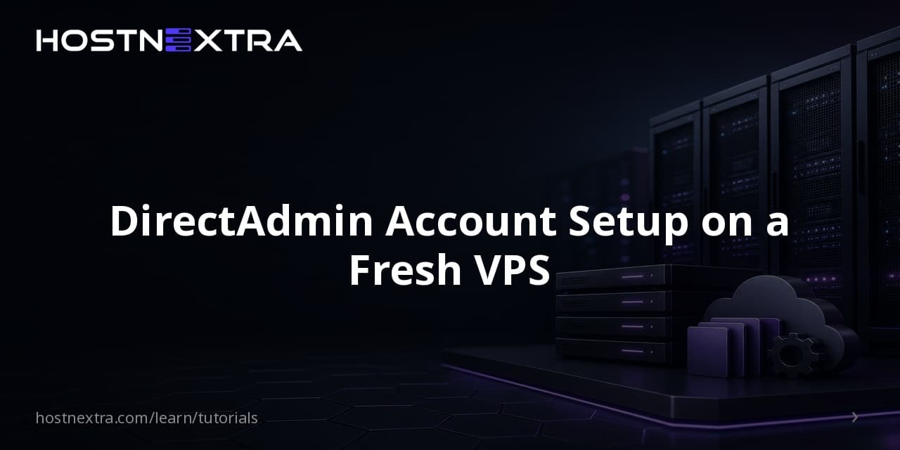 DirectAdmin Account Setup on a Fresh VPS